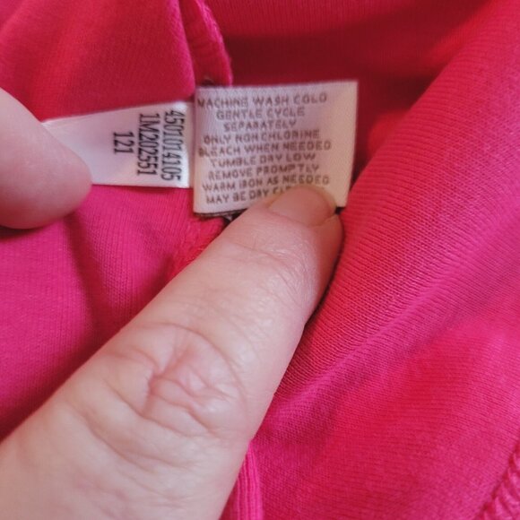 CHicos True Color Tee Top Size XL Pink 100% Cotton V Neck Comfort Gianna 17235 - Picture 7 of 11